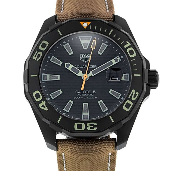 Tag Heuer Aquaracer 300 Calibre 5 Black Dial Watch for Men - WAY208C.FC6383 - Picture 2 of 16